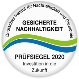 Prüfsiegel für gesicherte Nachhaltigkeit 2020